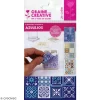 achetez pas cher Graine Créative Outil Modelage Transferts Pour Pâte Polymère – Azulejos – 3 Planches 8